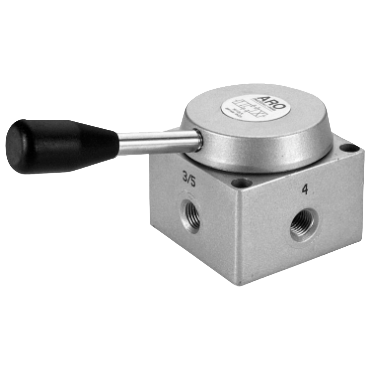 M114LR 2-WAY VALVE,ROTARY LEVER | ARO (Ingersoll-Rand)