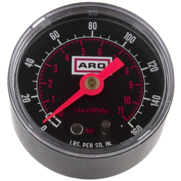 100067 GAUGE, BLK FACE | ARO (Ingersoll-Rand)