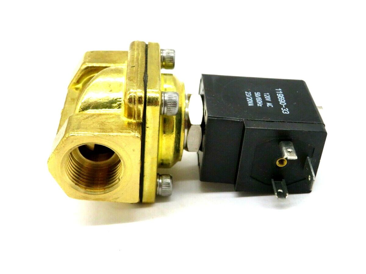 TB045B-120-A 2-WAY VLV,BR,DIR,BUNA | ARO (Ingersoll-Rand)