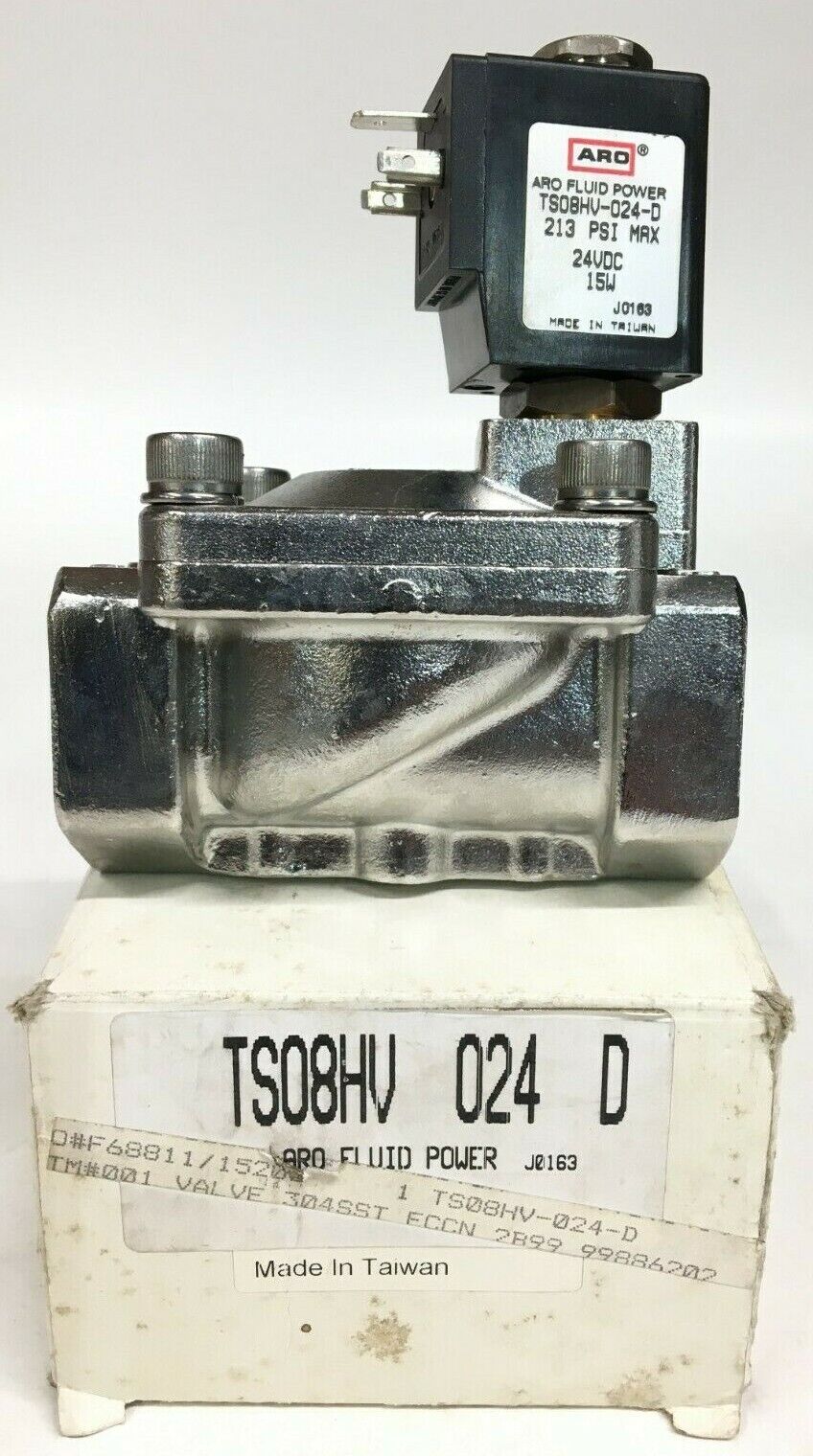 TS08HV-024-D VALVE 304SST ECCN 2B9992-WAY VLV,SS,PIL,VITON | ARO (Ingersoll-Rand)