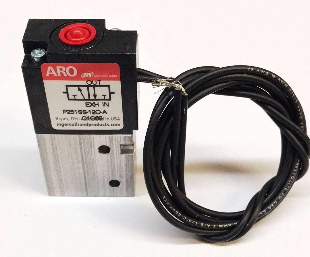 ARO 1/8" NPT 120VAC 3 Way, 2 Position Valve