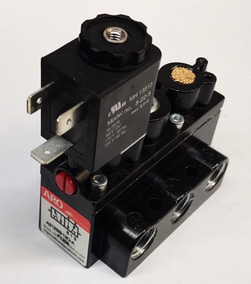 ARO 1/4" NPT 12VDC 5 Way, 2 Position Single Solenoid Valve