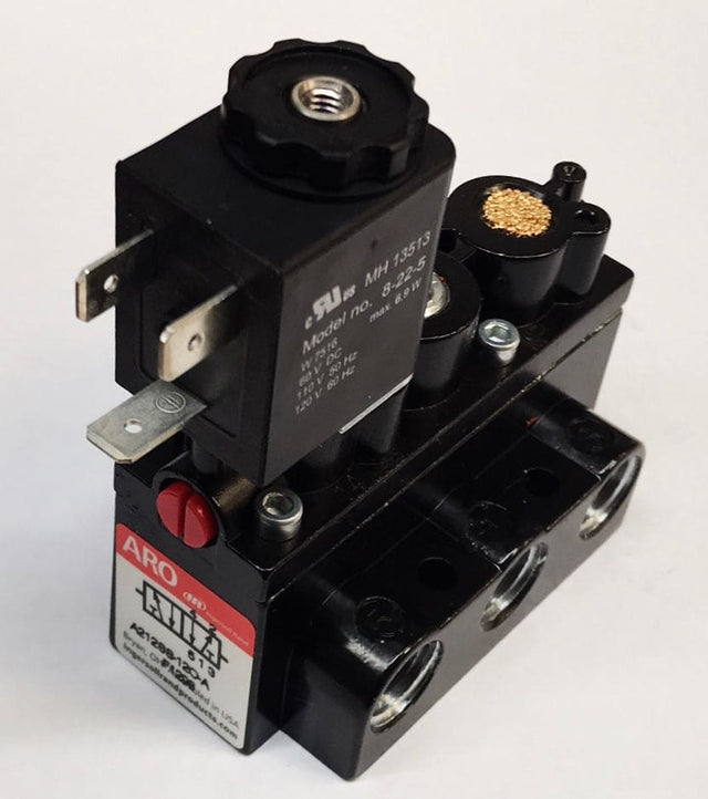 ARO 1/4" NPT 12VDC 5 Way, 2 Position Single Solenoid Valve