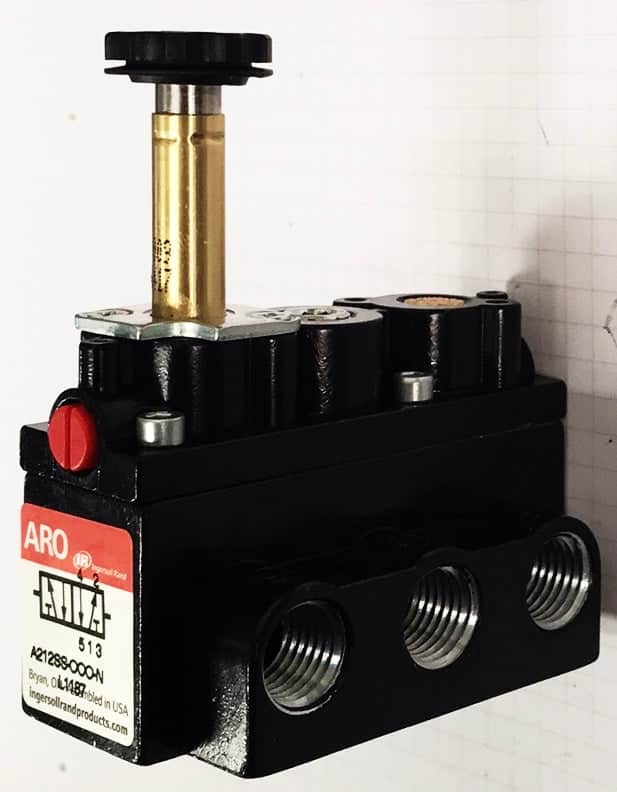 ARO 1/4" 5 Way, 2 Position Single Solenoid Valve