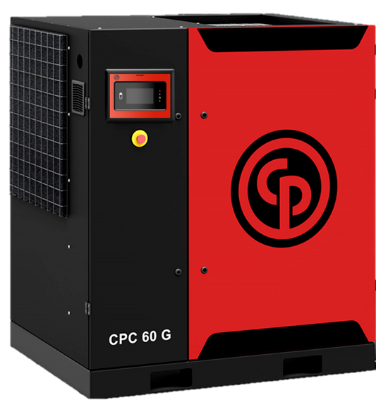 Chicago Pneumatic CPC G 60 HP Base Mount Rotary Screw Air Compressor | 268 CFM@125 PSI, 230 volt | 8153633055