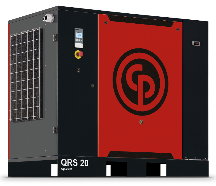 Chicago Pneumatic QRS 20 HP Base Mount w. Integrated Dryer Rotary Screw Air Compressor | 82.2 CFM@125 PSI, 208-230/460 volt, 3 Phase | 4152027008