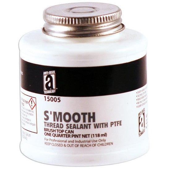 S'MOOTH Thread Sealant with PTFE 8 OZ BRUSH TOP- 15008
