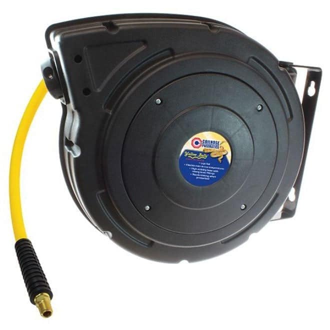 Yellow Belly Hybrid PVC Hose Reel, 3/8 ID x 50', 1/4" MPT
