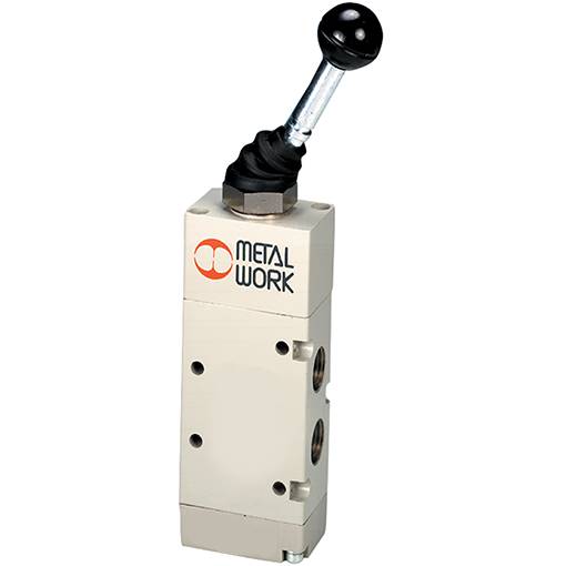 Metal Work Front Lever Valve 5/2 1/8" NPT Ports