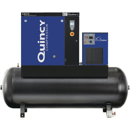 Quincy 10-HP Screw Compressor (208/230/460 Volt 3-Phase)