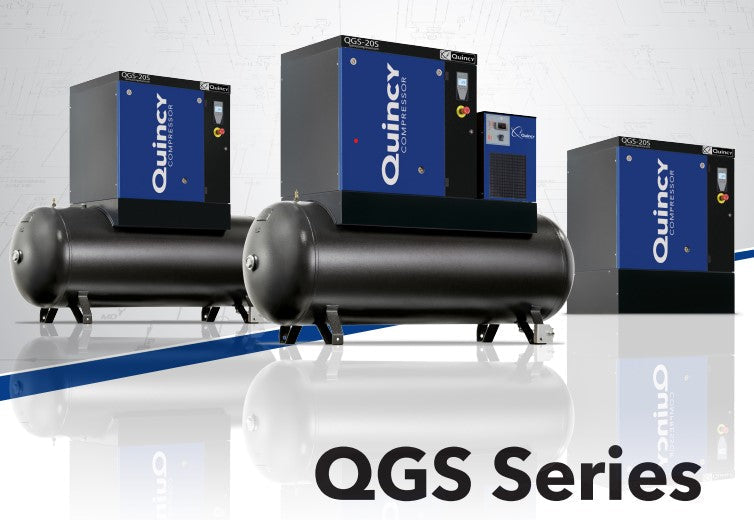 Quincy QGS-40 40-HP Screw Compressor (208/230/460 Volt 3-Phase)