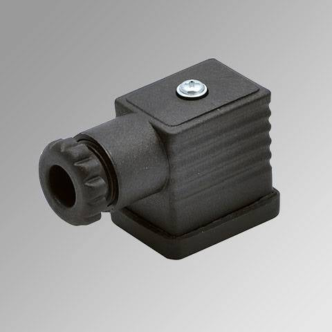 Standard Black Din Connector for Metal Work 22mm Coil
