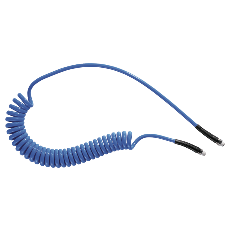 Spiral Hose With Fixed and Rotating Fittings