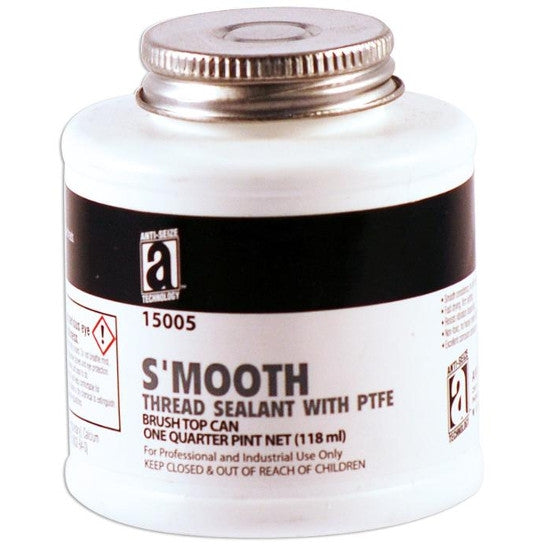 S'MOOTH Thread Sealant with PTFE  8 OZ BRUSH TOP- 15008