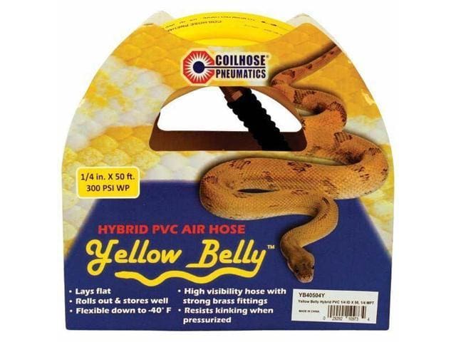 Yellow Belly Hybrid Air Hose 1/4 inch x 50 ft.