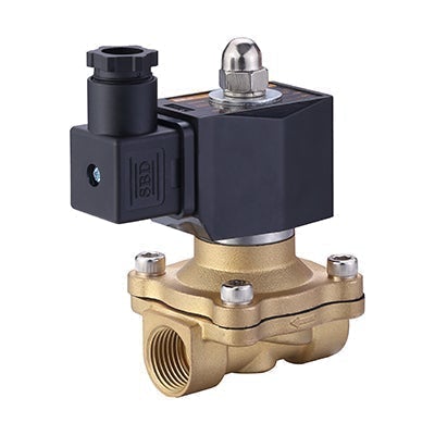 1" NPT 24VDC Normally Closed Process Solenoid Brass Valve